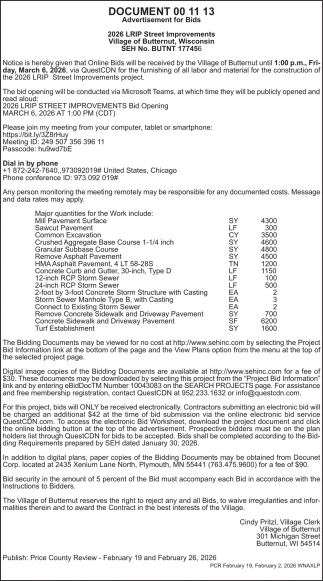 Village Of Butternut