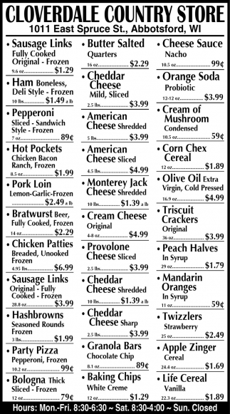 Cloverdale Country Store