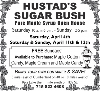 Hustad's Sugar Bush