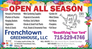 Frenchtown Greenhouse, LLC