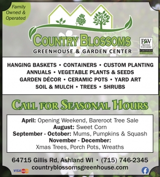 Country Blossoms Greenhouse