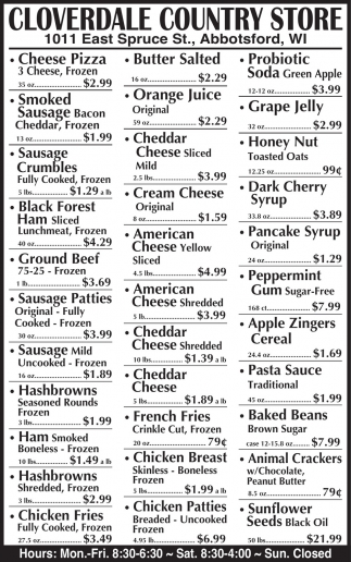 Cloverdale Country Store