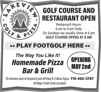 Lakeview Golf and Pizza
