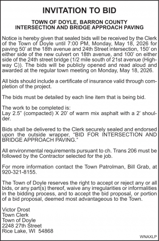 Town of Doyle