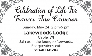 Frances Ann Cameron