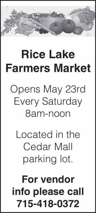 Rice Lake Farmer's Market