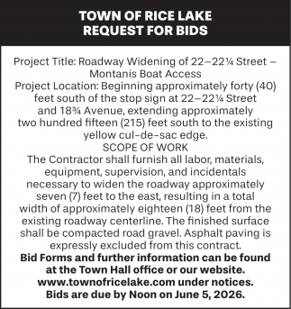 Town Of Rice Lake