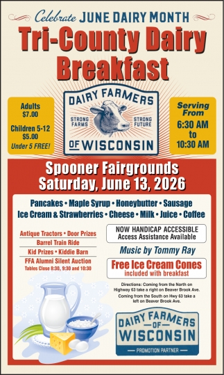 Dairy Farmers of Wisconsin - Tri-County Dairy Breakfast (June 13, 2026)