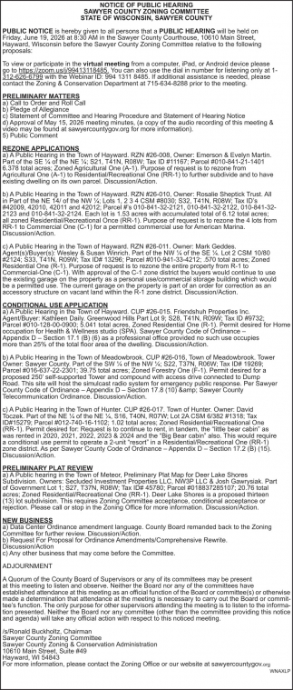 Sawyer County Zoning Committee