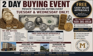 Meyer Coin & Jewelry Exchange 2 Day Buying Event (June 16 & 17, 2026)