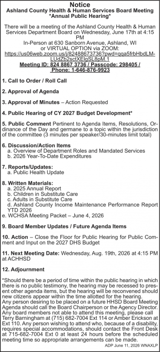 Ashland County Health & Human Services
