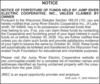 Jump River Electric Cooperative, Inc