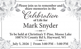 Mark Snyder Celebration of Life