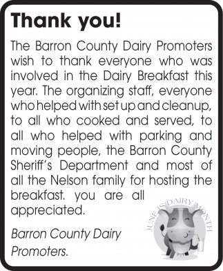 Barron County Dairy Promoters