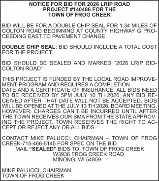 Town Of Frog Creek