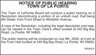 Town Of La Pointe