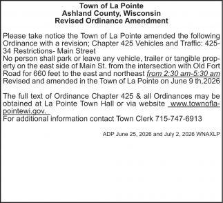 Town Of La Pointe