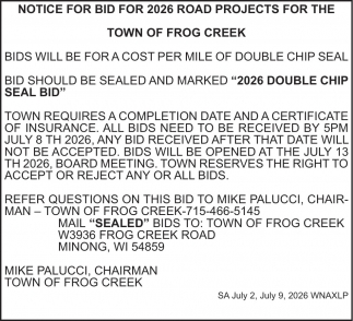Town Of Frog Creek