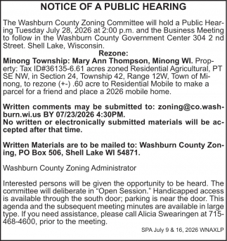 Washburn County Zoning Committee