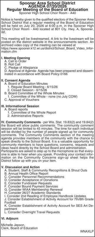 Spooner School District