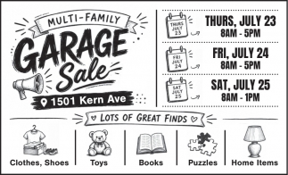 Multi-Family Garage Sale (July 23, 2026)