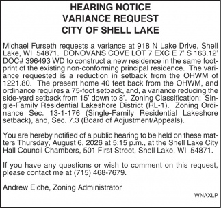City of Shell Lake
