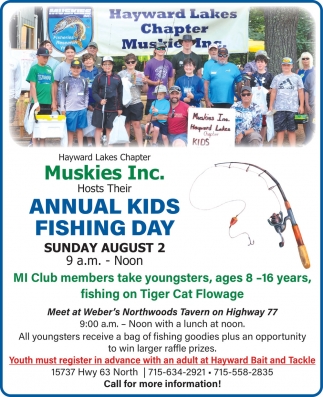 Annual Kids Fishing Day (August 2, 2026)