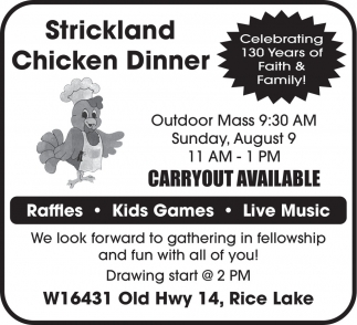 Strickland Church Dinner