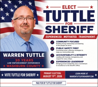 Warren Tuttle for Sheriff