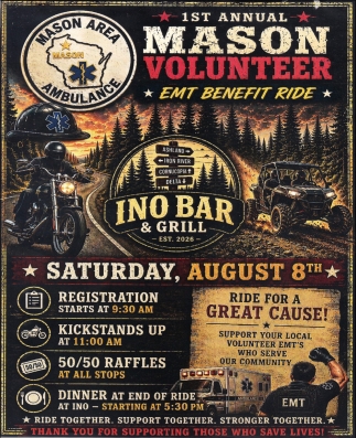 1st Annual Mason Volunteer EMT Benefit Ride