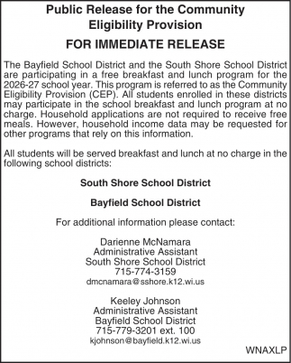 Bayfield School District