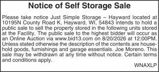 Just Simple Storage