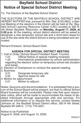 Bayfield School District