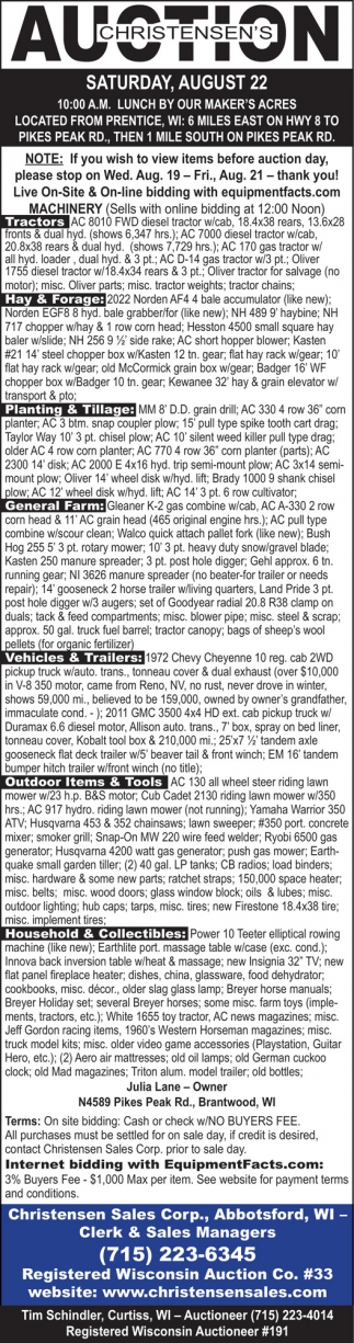 Christensen Sales Corp