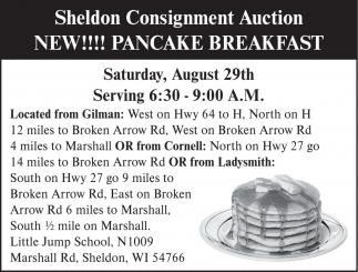 Sheldon Consignment Auction (August 29, 2026)