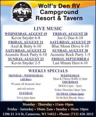 Wolf's Den RV Campground