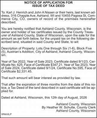 Ashland County