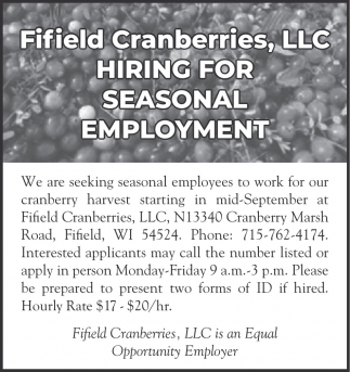 Fifield Cranberries LLC