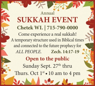 Annual Sukkah Event