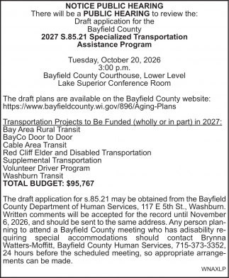 Bayfield County Department of Human Services