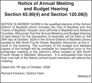 School District of Bayfield