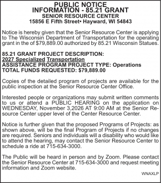 Senior Resource Center - Hayward