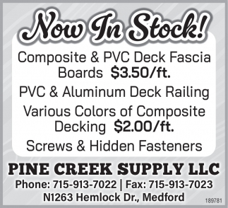 Pine Creek Supply LLC