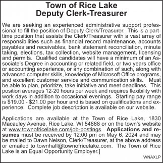 Town Of Rice Lake