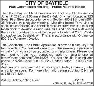 City of Bayfield