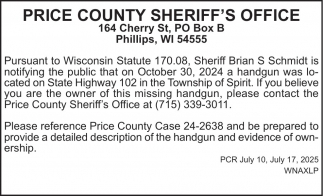 Price County Sheriff's Office