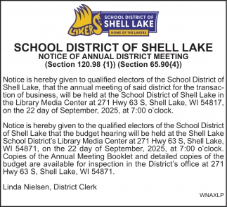 Shell Lake School District