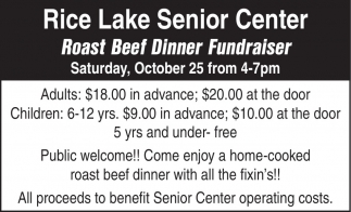 Rice Lake Senior Center