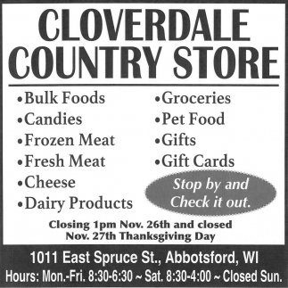 Cloverdale Country Store