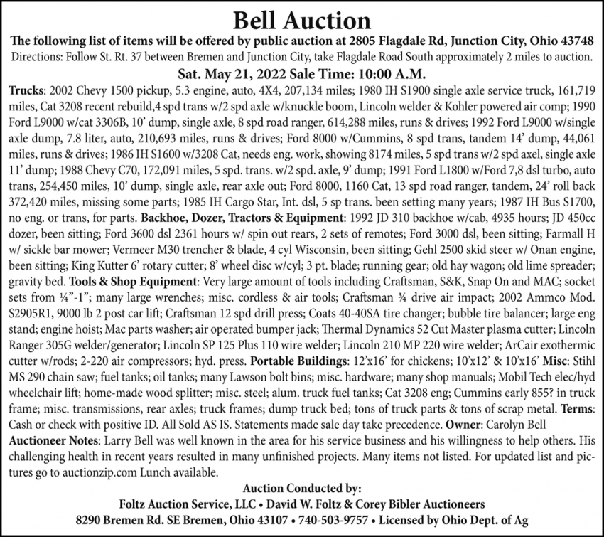 Bell Auction